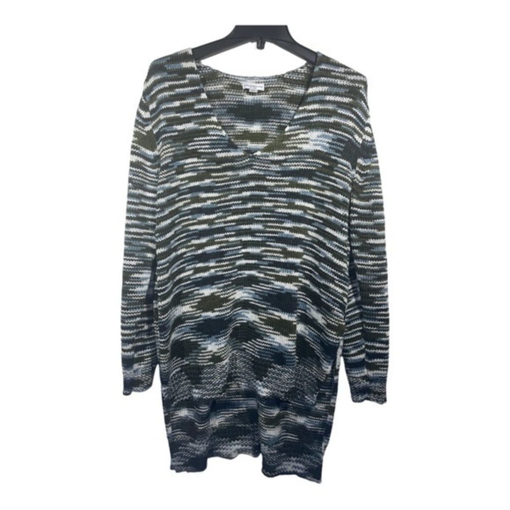 Jacqueline De Yong Womens Sweater Tunic High Low Hem V-Neck Size XL